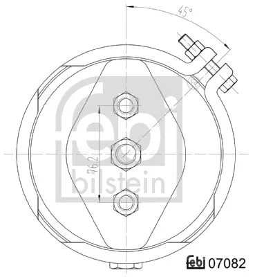 FEBI BILSTEIN 1x Diaphragm Brake Cylinder (07082)