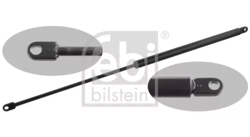 1x Gas Spring, air deflector