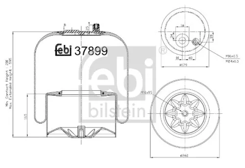 FEBI BILSTEIN 1x Bellow, air suspension (37899)
