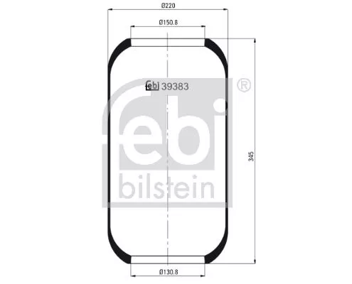 FEBI BILSTEIN 1x Bellow, air suspension (39383)