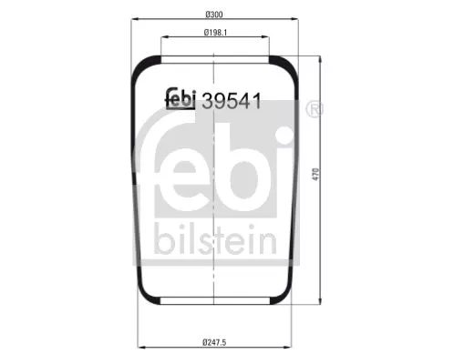 FEBI BILSTEIN 1x Bellow, air suspension (39541)