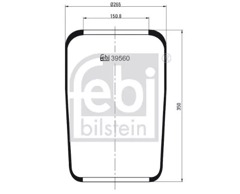 FEBI BILSTEIN 1x Bellow, air suspension (39560)