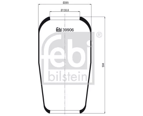 1x Bellow, air suspension