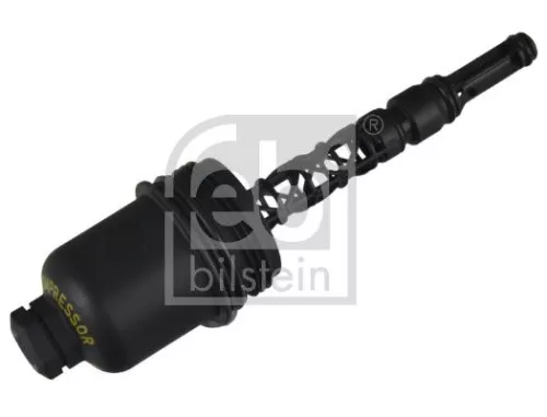 1x Cap, oil filter housing