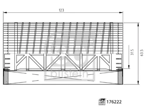 FEBI BILSTEIN 1x Oil Filter (176222)