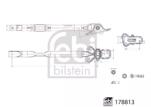 FEBI BILSTEIN 1x Control/Trailing Arm, wheel suspension (178813)
