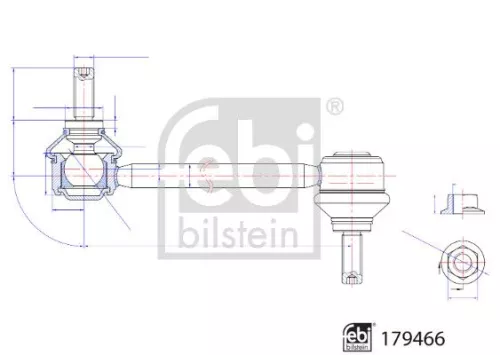 FEBI BILSTEIN 1x Link/Coupling Rod, stabiliser bar (179466)
