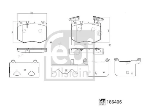 1x Brake Pad Set, disc brake