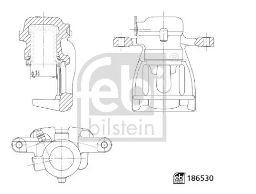1x Brake Caliper
