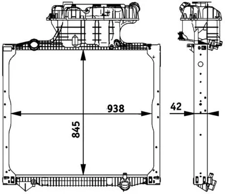 MAHLE Radiator, engine cooling (CR 770 000P)