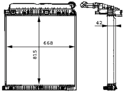 MAHLE Radiator, engine cooling (CR 673 000P)