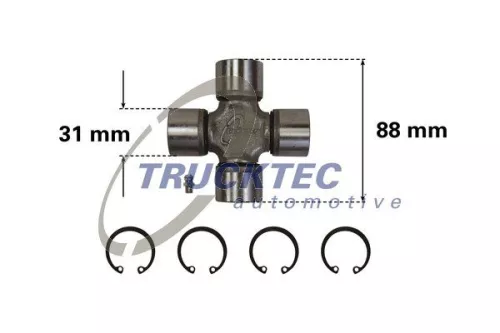 TRUCKTEC AUTOMOTIVE Joint, propshaft (02.34.012)