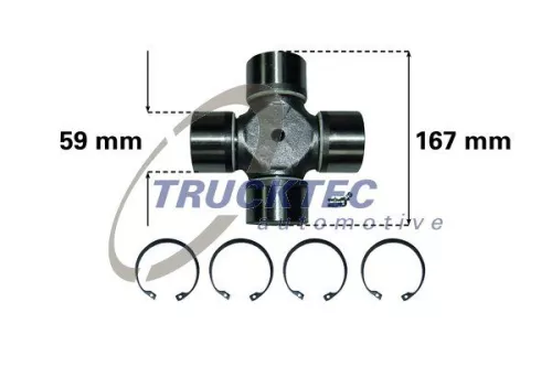 TRUCKTEC AUTOMOTIVE Joint, propshaft (03.34.012)
