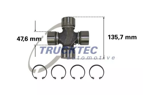 TRUCKTEC AUTOMOTIVE Joint, propshaft (05.34.008)