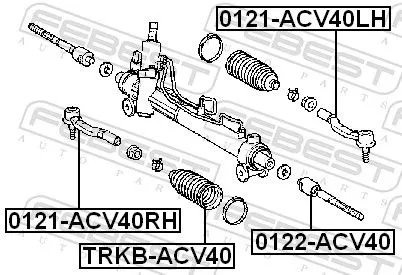 FEBEST Tie Rod End (0121-ACV40RH)