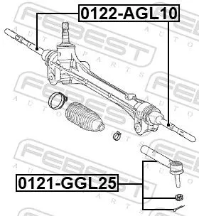 FEBEST Tie Rod End (0121-GGL25)