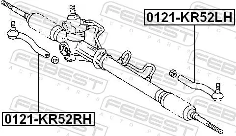 FEBEST Tie Rod End (0121-KR52RH)