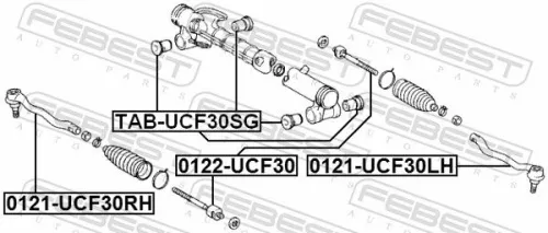 FEBEST Tie Rod End (0121-UCF30RH)