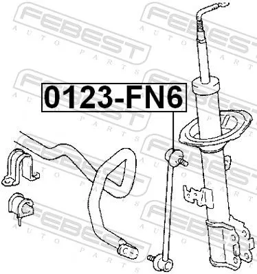FEBEST Link/Coupling Rod, stabiliser bar (0123-FN6)