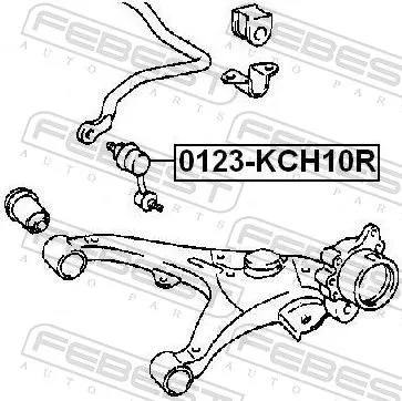 FEBEST Link/Coupling Rod, stabiliser bar (0123-KCH10R)