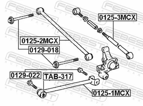 FEBEST Camber Correction Screw (0129-022)