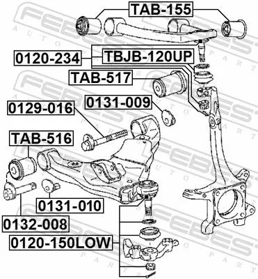 FEBEST Caster Shim, axle beam (0131-009)