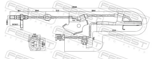 FEBEST Sensor, wheel speed (01606-004)