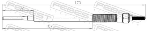 FEBEST Glow Plug (01642-001)