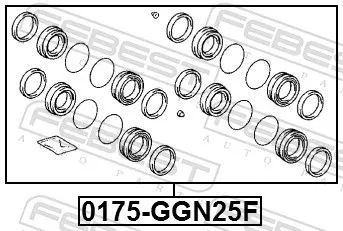 FEBEST Repair Kit, brake caliper (0175-GGN25F)
