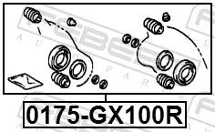 FEBEST Repair Kit, brake caliper (0175-GX100R)
