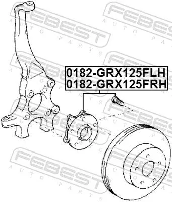 FEBEST Wheel Hub (0182-GRX125FRH)