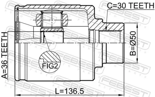 FEBEST Joint Kit, drive shaft (0211-Z50RH)