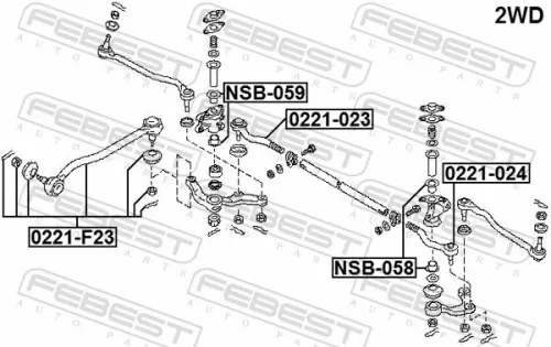 FEBEST Tie Rod End (0221-024)