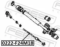 FEBEST Inner Tie Rod (0222-F24M18)