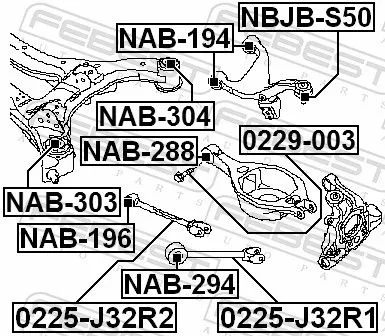 FEBEST Camber Correction Screw (0229-003)
