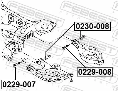FEBEST Caster Shim, axle beam (0230-008)