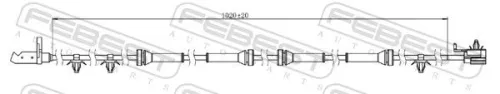 FEBEST Sensor, wheel speed (02606-002)