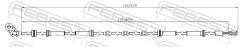 FEBEST Sensor, wheel speed (02606-016)