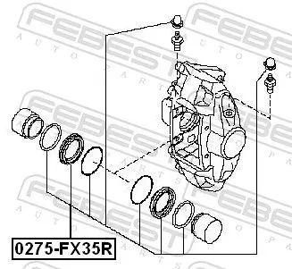 FEBEST Repair Kit, brake caliper (0275-FX35R)