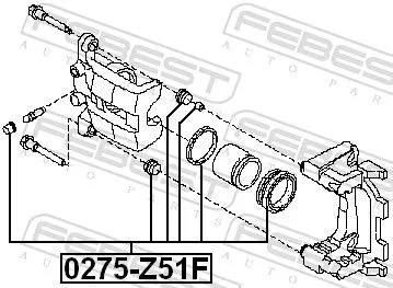 FEBEST Repair Kit, brake caliper (0275-Z51F)