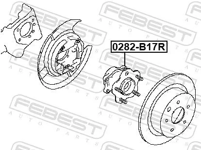 FEBEST Wheel Hub (0282-B17R)