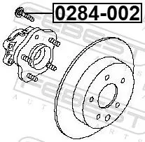 FEBEST Wheel Stud (0284-002)