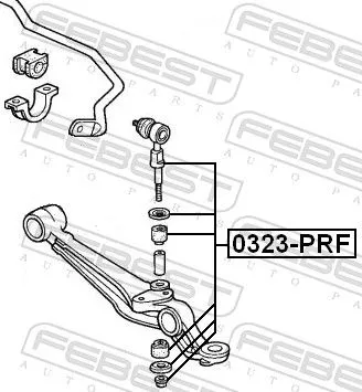 FEBEST Link/Coupling Rod, stabiliser bar (0323-PRF)