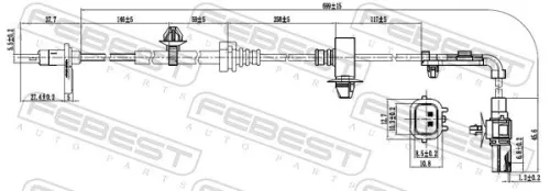 FEBEST Sensor, wheel speed (03606-002)