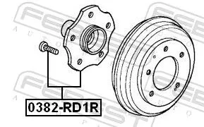 FEBEST Wheel Hub (0382-RD1R)