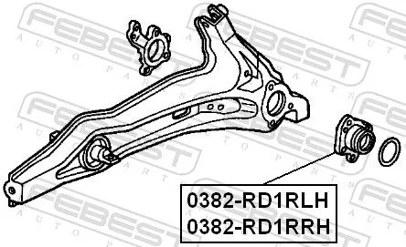 FEBEST Wheel Hub (0382-RD1RLH)