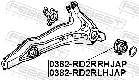 FEBEST Wheel Hub (0382-RD2RLHJAP)