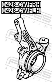 FEBEST Steering Knuckle, wheel suspension (0428-CWFRH)