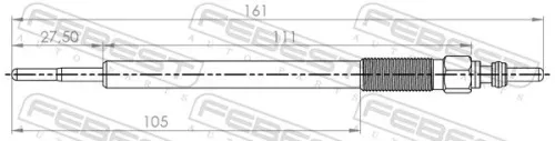 FEBEST Glow Plug (04642-002)