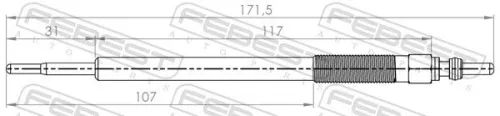 FEBEST Glow Plug (04642-005)